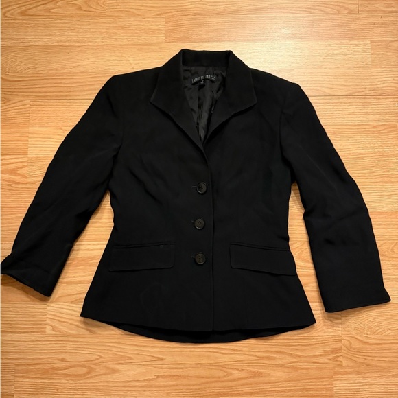 Lafayette 148 New York Black Women's 3 Button Blazer Sz 2 - Picture 1 of 4
